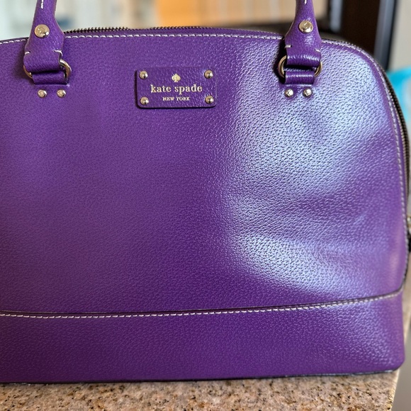 Kate Spade Rich Purple Statement Satchel - Picture 2 of 9
